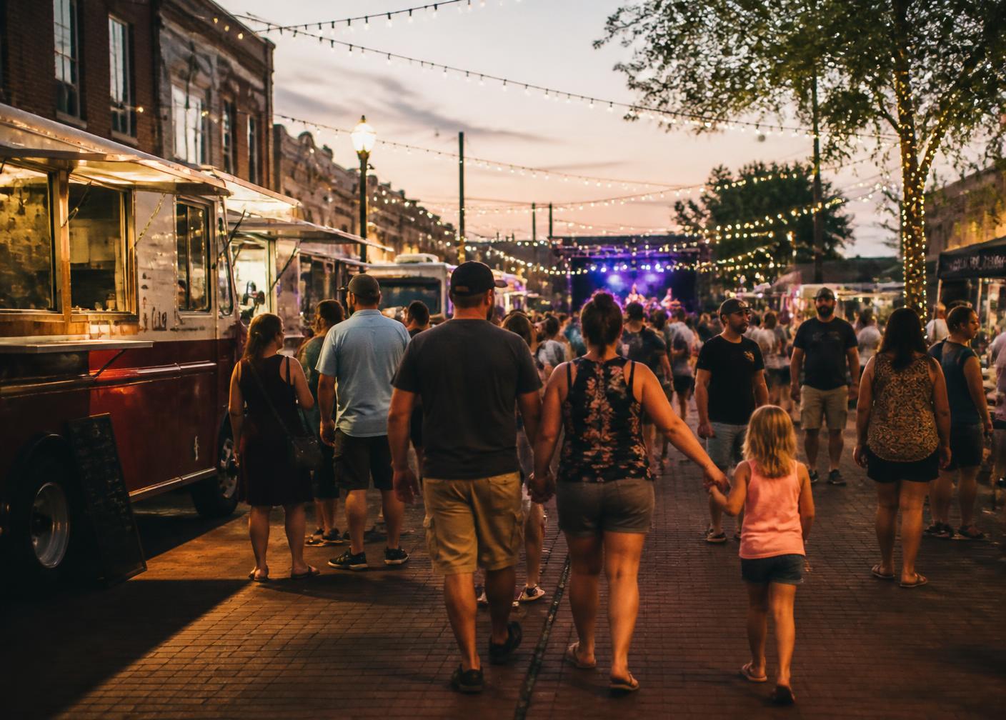 Hot Summer Nights street event in Sherman, Texas